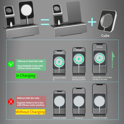 MythicDock™ 3-in-1 Charging Stand Organizer (Chargers Not Included)